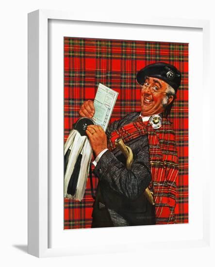"Scotsman with Savings Bonds," October 9, 1943-Howard Scott-Framed Giclee Print
