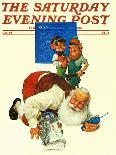 "Santa's Computer," Saturday Evening Post Cover, December 1, 1982-Scott Gustafson-Giclee Print