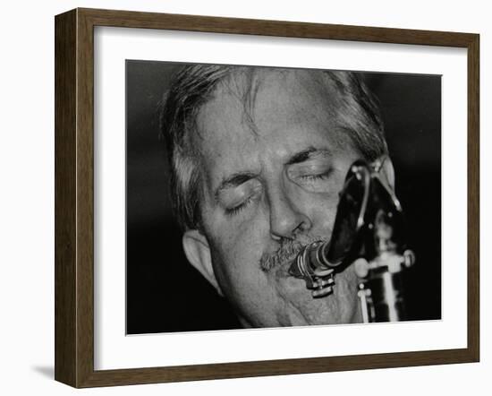 Scott Hamilton Playing Tenor Saxophone at the Fairway, Welwyn Garden City, Hertfordshire, 1999-Denis Williams-Framed Photographic Print