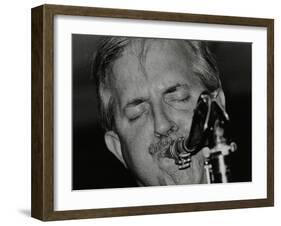 Scott Hamilton Playing Tenor Saxophone at the Fairway, Welwyn Garden City, Hertfordshire, 1999-Denis Williams-Framed Photographic Print