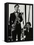 Scott Hamilton (Tenor Saxophone and Warren Vache (Trumpet) at Knebworth, Hertfordshire, 1982-Denis Williams-Framed Stretched Canvas