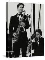 Scott Hamilton (Tenor Saxophone and Warren Vache (Trumpet) at Knebworth, Hertfordshire, 1982-Denis Williams-Stretched Canvas