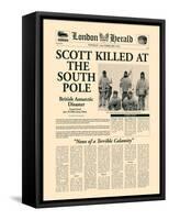 Scott Killed at the South Pole-The Vintage Collection-Framed Stretched Canvas