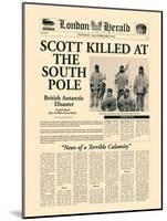 Scott Killed at the South Pole-The Vintage Collection-Mounted Art Print