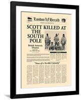 Scott Killed at the South Pole-The Vintage Collection-Framed Art Print