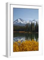 Scott Lake with Sister Mts, Willamette National Forest Oregon, USA-Jamie & Judy Wild-Framed Photographic Print