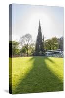 Scott Monument along Princess Street-Guido Cozzi-Stretched Canvas