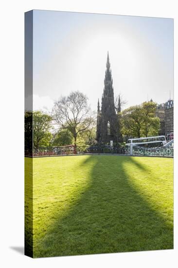 Scott Monument along Princess Street-Guido Cozzi-Stretched Canvas