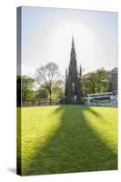 Scott Monument along Princess Street-Guido Cozzi-Stretched Canvas