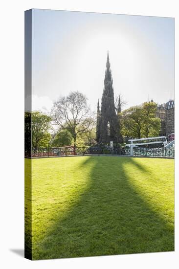 Scott Monument along Princess Street-Guido Cozzi-Stretched Canvas