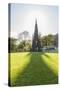 Scott Monument along Princess Street-Guido Cozzi-Stretched Canvas