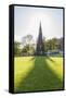 Scott Monument along Princess Street-Guido Cozzi-Framed Stretched Canvas