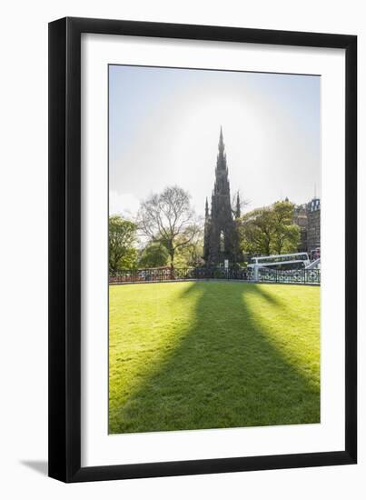 Scott Monument along Princess Street-Guido Cozzi-Framed Photographic Print