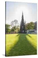 Scott Monument along Princess Street-Guido Cozzi-Stretched Canvas