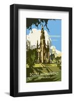 Scott Monument, Edinburgh - Dave Thompson Contemporary Travel Print-Dave Thompson-Framed Giclee Print