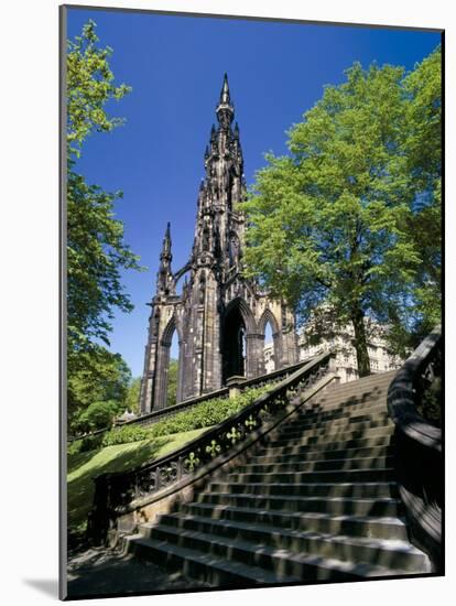 Scott Monument, Edinburgh, Lothian, Scotland, United Kingdom-Peter Scholey-Mounted Photographic Print