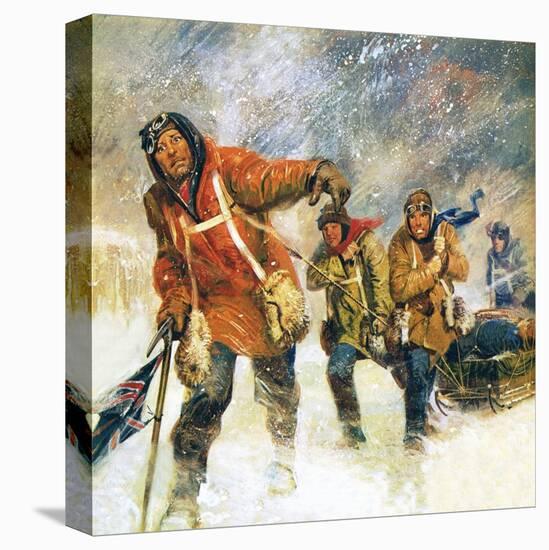 Scott's Expedition to the South Pole-English School-Stretched Canvas