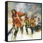 Scott's Expedition to the South Pole-English School-Framed Stretched Canvas