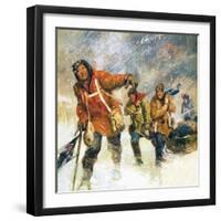 Scott's Expedition to the South Pole-English School-Framed Giclee Print
