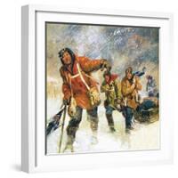 Scott's Expedition to the South Pole-English School-Framed Giclee Print