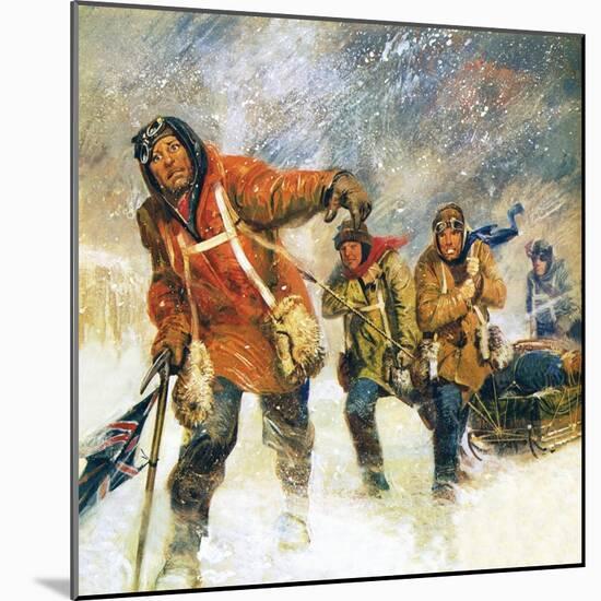 Scott's Expedition to the South Pole-English School-Mounted Giclee Print