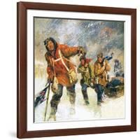 Scott's Expedition to the South Pole-English School-Framed Giclee Print