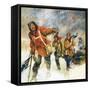 Scott's Expedition to the South Pole-English School-Framed Stretched Canvas