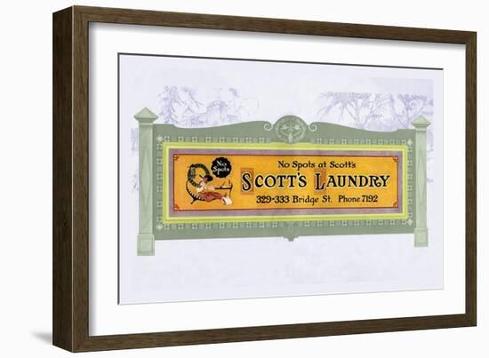 Scott's Laundry-null-Framed Art Print