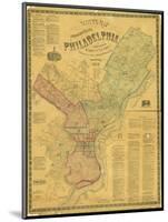 Scott's Map of the Consolidated City of Philadelphia, 1856-James Scott-Mounted Giclee Print