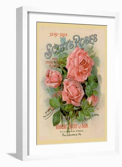 Scott's Roses and Other Beautiful Flowers-null-Framed Art Print