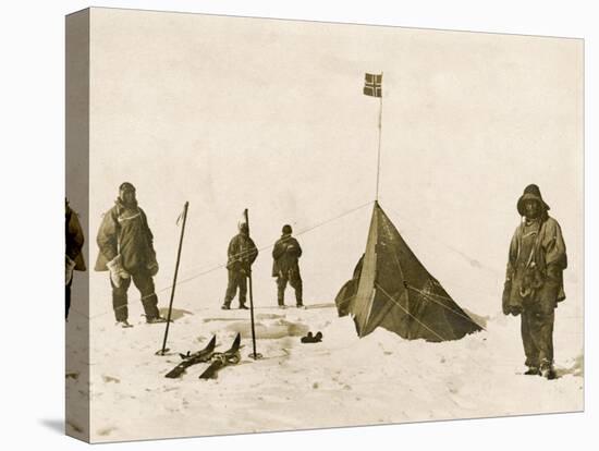 Scott's Team Arrive at the South Pole to Find That Amundsen's Crew Have Beaten Them to It-null-Stretched Canvas