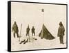 Scott's Team Arrive at the South Pole to Find That Amundsen's Crew Have Beaten Them to It-null-Framed Stretched Canvas