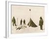 Scott's Team Arrive at the South Pole to Find That Amundsen's Crew Have Beaten Them to It-null-Framed Photographic Print