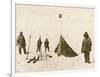 Scott's Team Arrive at the South Pole to Find That Amundsen's Crew Have Beaten Them to It-null-Framed Photographic Print