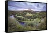 Scott's View Looking Towards Eildon Hill with the River Tweed in the Foreground, Scotland, UK-Joe Cornish-Framed Stretched Canvas