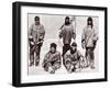 Scott, Wilson, Oates, Bowers and Evans at the South Pole, 18th January 1912-English Photographer-Framed Premium Photographic Print