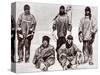 Scott, Wilson, Oates, Bowers and Evans at the South Pole, 18th January 1912-English Photographer-Stretched Canvas