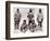 Scott, Wilson, Oates, Bowers and Evans at the South Pole, 18th January 1912-English Photographer-Framed Photographic Print