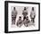 Scott, Wilson, Oates, Bowers and Evans at the South Pole, 18th January 1912-English Photographer-Framed Photographic Print