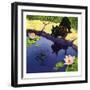 "Scottie and Frog,"August 1, 1935-Nelson Grofe-Framed Giclee Print