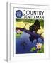 "Scottie and Frog," Country Gentleman Cover, August 1, 1935-Nelson Grofe-Framed Giclee Print