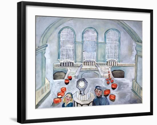 Scottie and Jack Grand Central Time-Zelda Fitzgerald-Framed Art Print