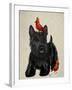 Scottie Dog and Red Birds-Fab Funky-Framed Art Print