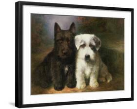 Scottish and a Sealyham Terrier-Lilian Cheviot-Framed Giclee Print