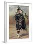 Scottish Bagpiper in Full Uniform-null-Framed Art Print