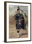 Scottish Bagpiper in Full Uniform-null-Framed Art Print