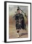 Scottish Bagpiper in Full Uniform-null-Framed Art Print