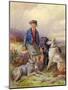 Scottish Boy with Wolfhounds in a Highland Landscape, 1870-James Jnr Hardy-Mounted Giclee Print