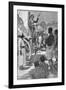 Scottish Explorer and Missionary David Livingstone Preaching from a Wagon, Africa, 19th Century-null-Framed Giclee Print