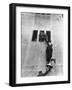 Scottish Fans Scaling Wall to Avoid High Ticket Prices For Soccer Game Between Scotland and England-Cornell Capa-Framed Premium Photographic Print